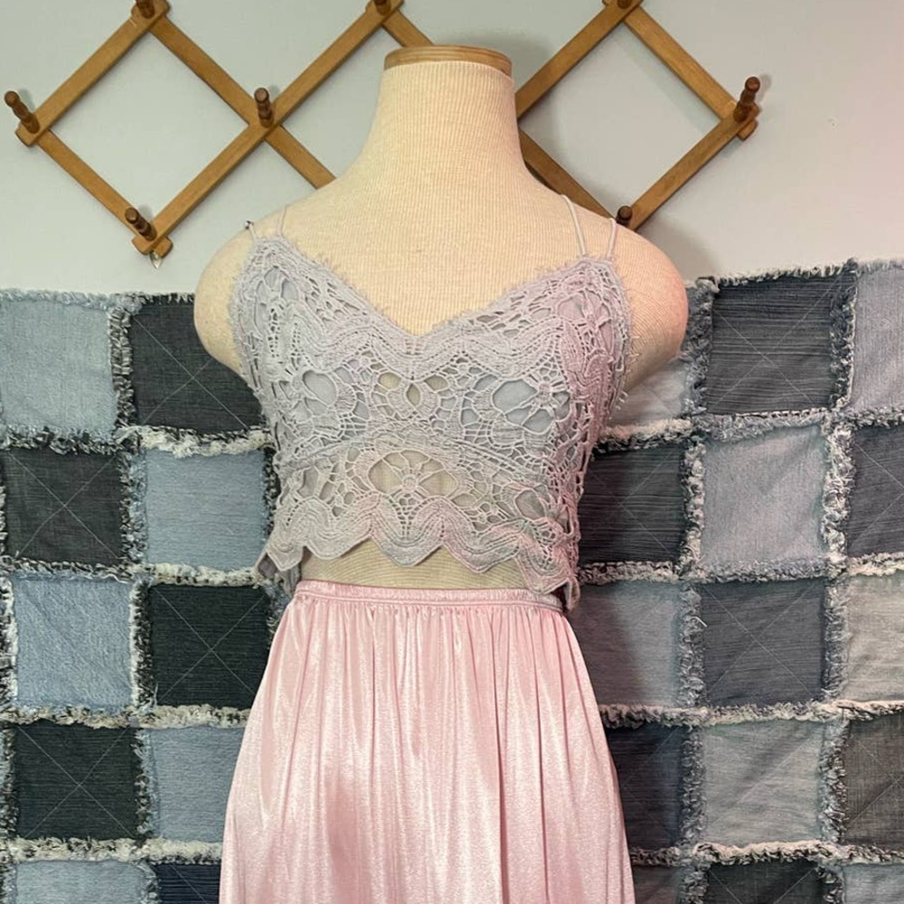 Free People Lace Bralette in Light Gray